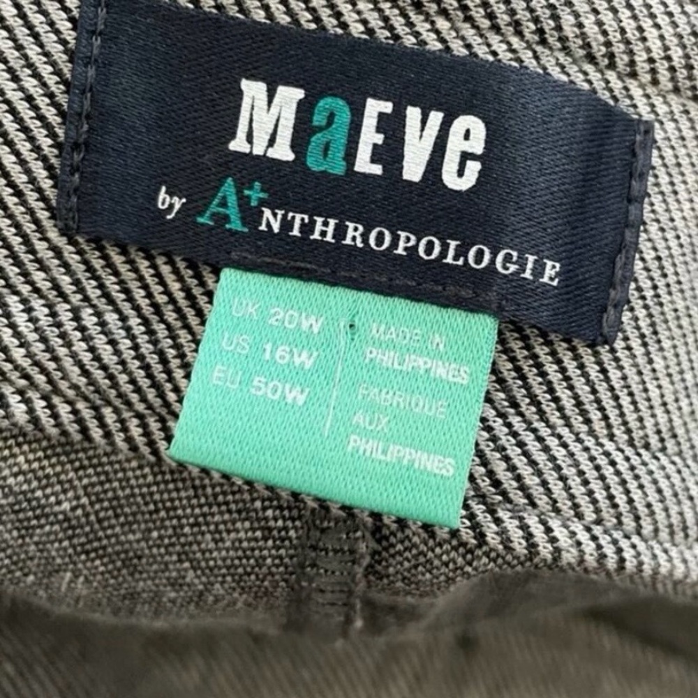 Anthropologie NWT
Maeve Flare Split Hem Pants Twill Gray Flared Pants Size 16 - Picture 4 of 9
